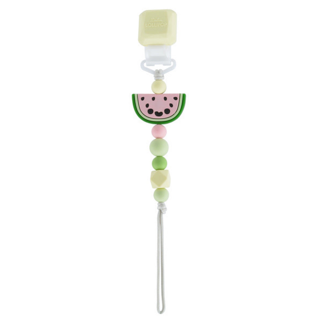 Loulou Lollipop Darling Pacifier Clip ~ Watermelon