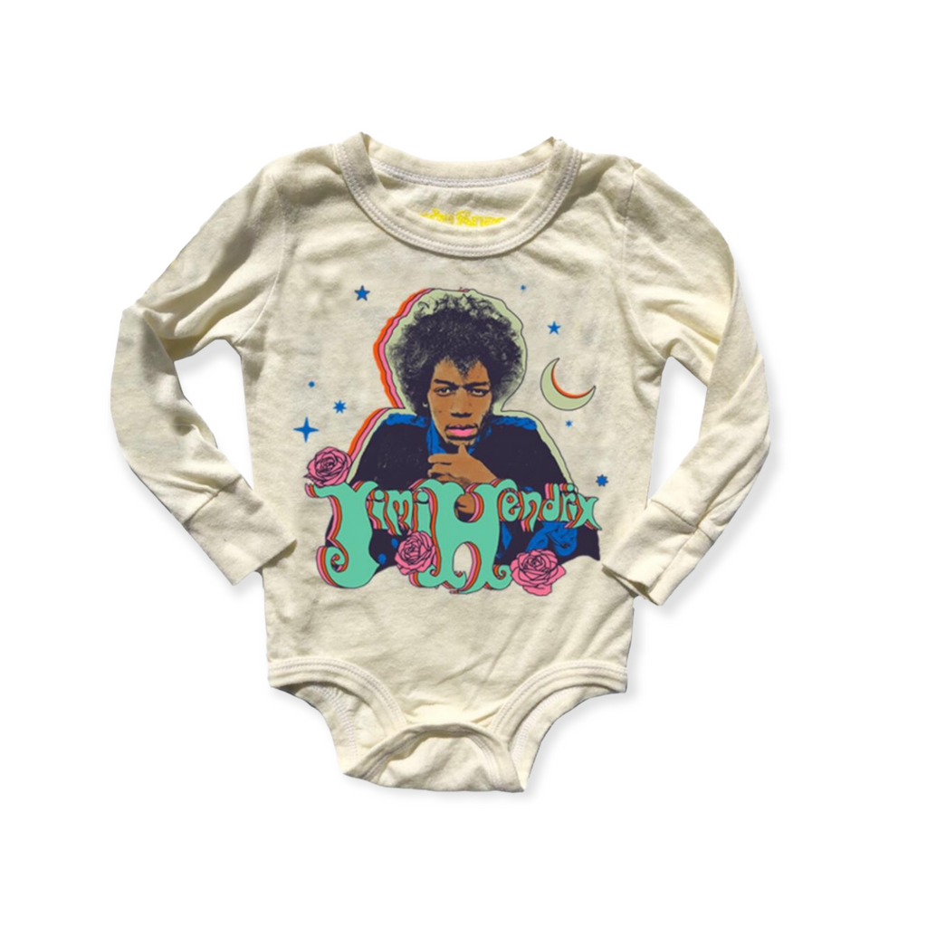 Rowdy Sprout Baby l/s Onesie ~ Jimi Hendrix