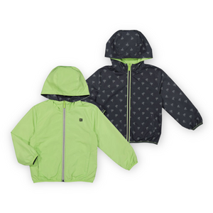 Mayoral Boys Reversible Printed Windbreaker ~ Lime