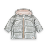 Carrement Beau Baby Girl Water Repellant Puffer Jacket ~ Silver