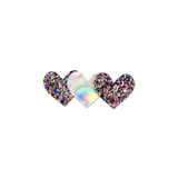 Milk x Soda 3 Hearts Glitter Hair Clip