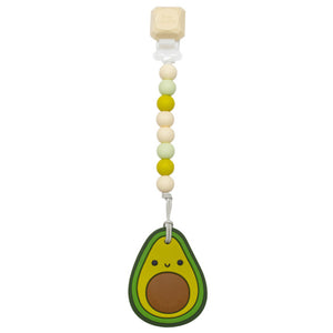 Loulou Lollipop Silicone Teether Gem Set ~ Avocado