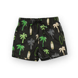 Mayoral Boys Printed Swim Trunks ~ Palms/Black