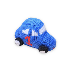Estella Knit Baby Rattle ~ Race Car