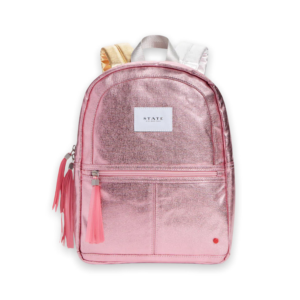 State Bags Mini Kane Travel Backpack ~ Metallic Pink