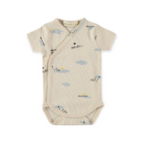 Babyclic Summer Vibes Kimono Onesie ~ Cream