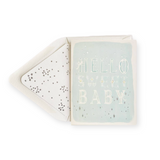 The First Snow Hello Sweet Baby Card ~ Blue