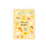 Wrap Hello Baby Card