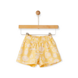 Yell-Oh! Baby Girl Printed Woven Ruffle Top & Shorts Set ~ Banana