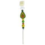 Loulou Lollipop Darling Pacifier Clip ~ Avocado