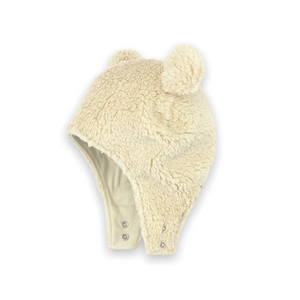 Zutano Furry Bear Hat ~ Oat