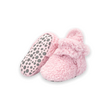 Zutano Furry Gripper Booties ~ Baby Pink