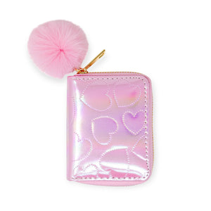 Tiny Treats Shiny Dotted Heart Wallet