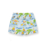 Mayoral Boys Printed Swim Trunks ~ Waves/Blue