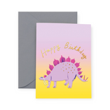 Carolyn Suzuki Steggysaurus Birthday Card