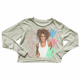 Rowdy Sprout Girls Whitney Not Quite Crop L/S Tee 7-14g ~ Cream Soda