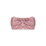 Coccoli Printed Ribbed Knotted Headband ~ Pink Floral