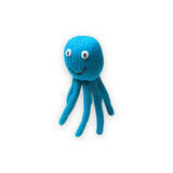 Estella Knit Baby Rattle ~ Turquoise Octopus