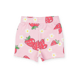 Rock Your Baby Strawberry T-Shirt & Shorts Set ~ White/Pink