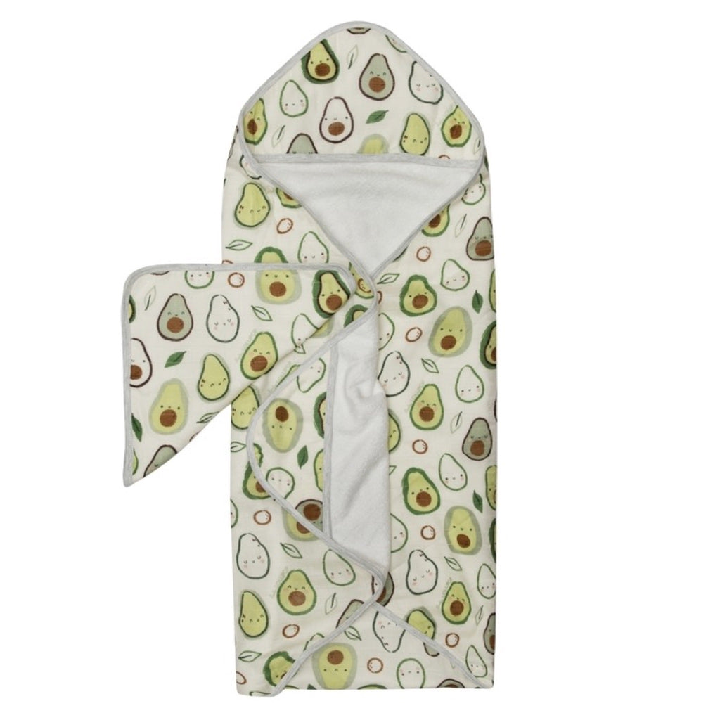 Loulou Lollipop Hooded Towel Set ~ Avocado