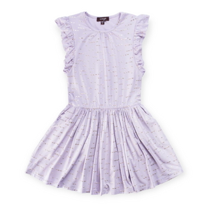 Imoga Urban Flutter Sleeve Jersey Dress ~ Lavender