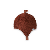 Snug Fuzzy Fleece Hat ~ Brick