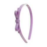 Lilies & Roses Thin Bow Headband ~ Lavender