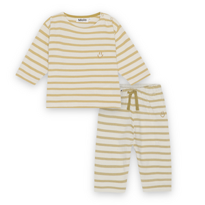 Molo Baby Edarko Top & Saxon Pant Set ~ Cardboard Stripe