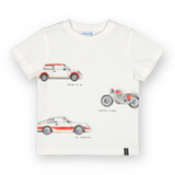 Mayoral Boys Cars Tee Shirt ~ Cream