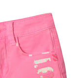 Billieblush Embellished 5 Pocket Denim Shorts 7-12 ~ Pink