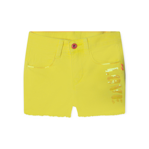 Billieblush Embellished 5 Pocket Denim Shorts ~ Lemon