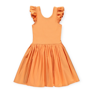 Molo Cloudia Flutter Sleeve Dress ~ Papaya