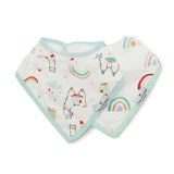 Loulou Lollipop Muslin Bandana Bib Set ~ Llama