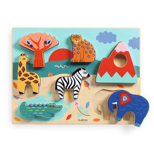 Djeco Savana Story Chunky Wooden Puzzle