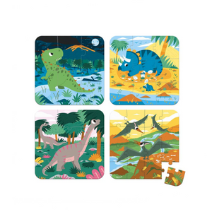 Janod Dinosaurs 4 Progressive Puzzles