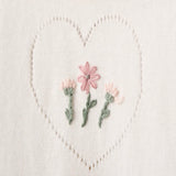 Elegant Baby Pony Meadow Heart Knit Ruffle Romper ~ Cream