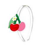 Lilies & Roses Cherry Red/Pink Headband