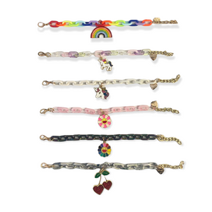 Bari Lynn Chain Link Charm Bracelet