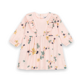 Petit Bateau Baby Floral Dress w/ Ruffles ~ Pink/Multi
