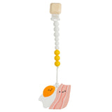 Loulou Lollipop Silicone Teether Gem Set ~ Bacon and Egg