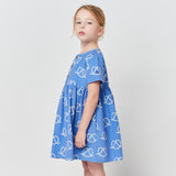 Bobo Choses Printed Woven Dress ~ Pretzel Knot/Blue