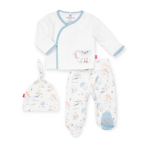 Magnetic Me Cotton Magnetic Kimono 3pc Set ~ Little Duckling