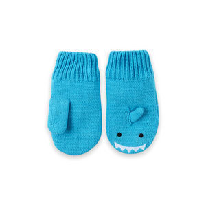 Zoocchini Knit Mittens ~ Sherman the Shark