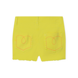 Billieblush Embellished 5 Pocket Denim Shorts ~ Lemon