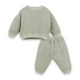 Play Up Baby Boy Fleece Sweatshirt & Sweatpants Set ~ Sage