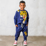 Rock Your Kid Hello Tiger Sweatshirt & Joggers Set ~ Navy
