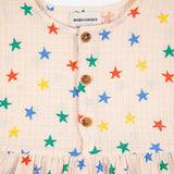 Bobo Choses Printed Gauze Dress ~ Multicolor Stars