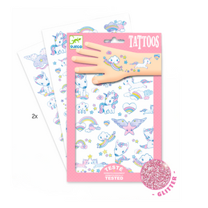 Djeco Unicorns Glitter Tatoos