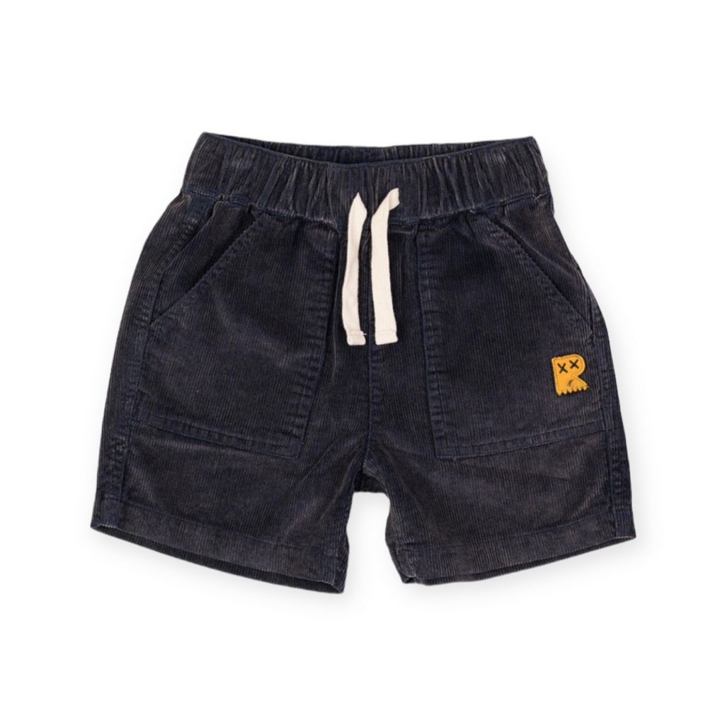 Rock Your Kid Cord Shorts ~ Washed Navy