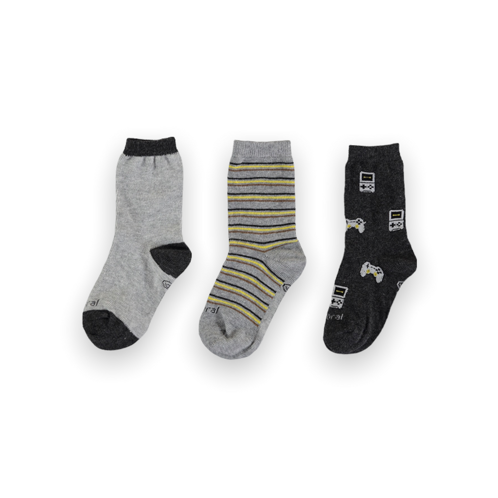 Mayoral Boys Socks 3 Pack ~ Grey